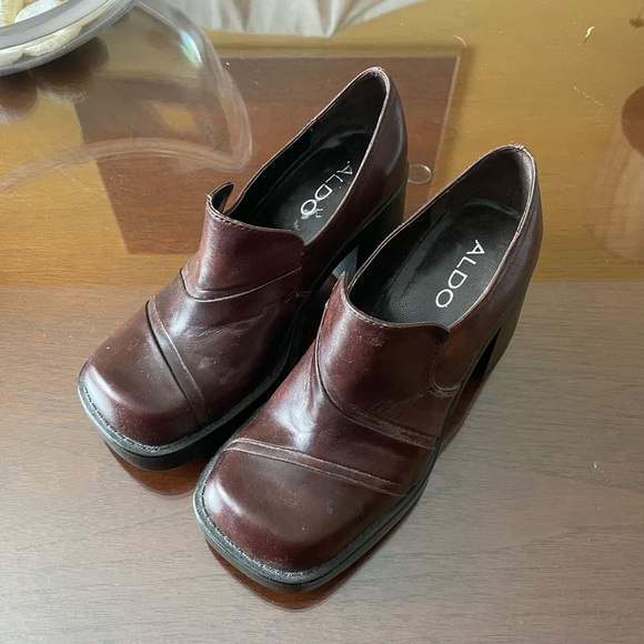 SOLD ALDO chunky heels - Picture 1 of 4